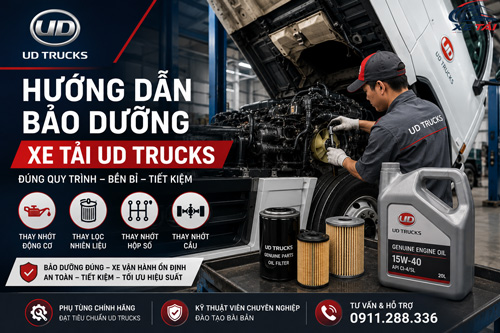 Hướng dẫn bảo dưỡng xe tải UD Trucks đúng tiêu chuẩn kỹ thuật